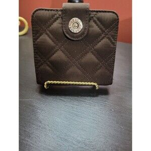 Vera Bradley Wallet Women OS Brown Excellent Quilted Microfiber Bifold Snap